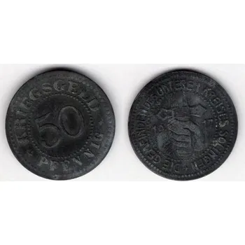 Sběratelství SOLINGEN. 50 PFennig 1917.