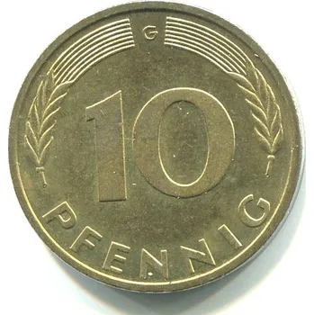 NĚMECKO. 10 pfennig 1993/G