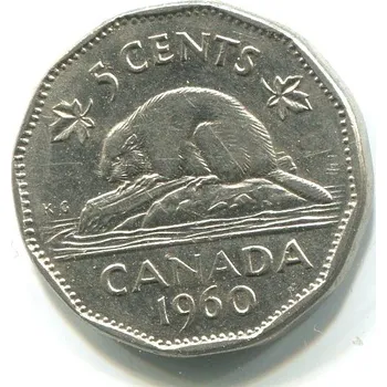 KANADA. 5 cents 1960. KM-50a