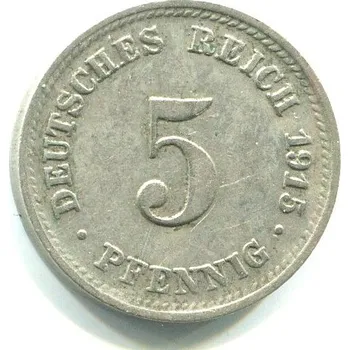 NĚMECKO. 5 Pfennig 1915/D.