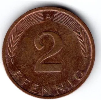 NĚMECKO. 2 Pfennig 1994/A.