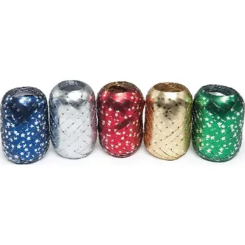 Vánoční dekorace ARGUS vánoce 2025 Stuha vajíčko s hvězdičkami 5mmx20m