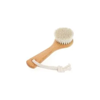 Koupelový kartáč Dřevěný kartáček na obličej - koňský vlas