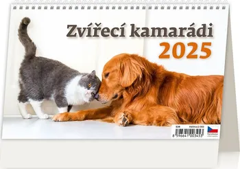 Kalendář Helma365 Stolní kalendář Zvířecí kamarádi 2025