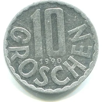 RAKOUSKO. 10 Groschen 1990.