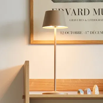 Venkovní osvětlení LOOM DESIGN LED dobíjecí lampa na terasu Modi šedobéžová 36cm CCT - Doprava zdarma