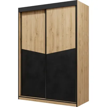 Šatní skříň ArtAdrk Šatní skříň ATSON | dub/černá 150 cm