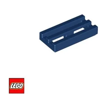 Stavebnice LEGO LEGO® Dílky LEGO Dlaždice 1x2 gril / 2412b 2412 Barva: Tmavě-Modrá 2412b