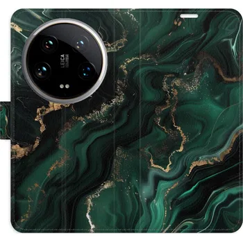 Pouzdro na mobilní telefon Flipové pouzdro iSaprio - Emerald 02 - Xiaomi 14 Ultra