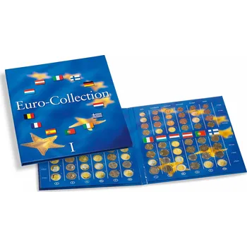 Sběratelství Leuchtturm Album PRESSO eurokolekce, s potiskem, na 12 sad € mincí, část 1