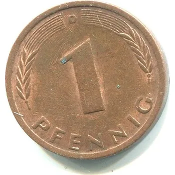 NĚMECKO. 1 Pfennig 1974/D.