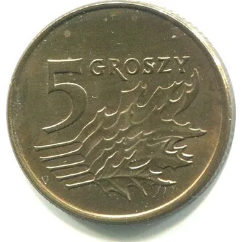 POLSKO. 5 groszy 1990.