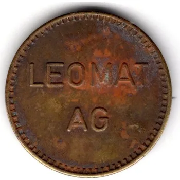 ŠVÝCARSKO. Dávkovací žeton do automatu. Tübach.