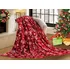 deka Textilomanie Snowfall mikroplyšová deka 200 x 220 cm červená