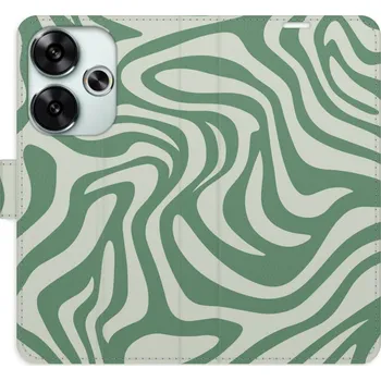 Pouzdro na mobilní telefon Flipové pouzdro iSaprio - Zebra Green 02 - Poco F6