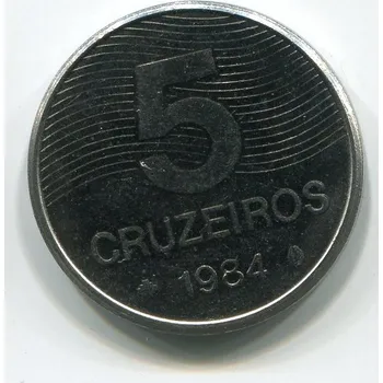 BRAZÍLIE. 5 cruzeiros 1984.