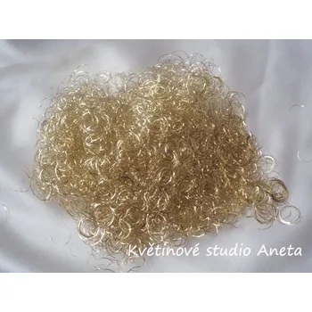Vánoční dekorace Andělské vlasy zlaté 15 g