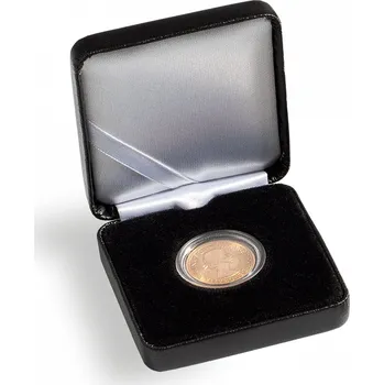 Obal pro sběratelský předmět Leuchtturm Etue NOBILE, na 1 minci do Ø 34 mm, černá