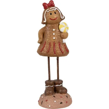Vánoční dekorace Vánoční dekorace Perníček Gingerbread dívka s lízátkem - 7*7*18 cm