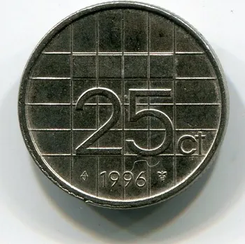 NIZOZEMÍ. 25 cents 1996.