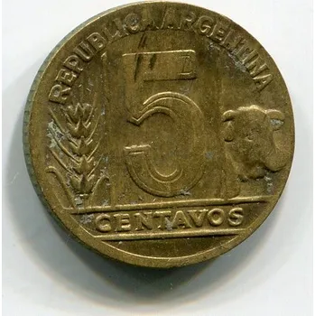 ARGENTINA. 5 centavos 1948