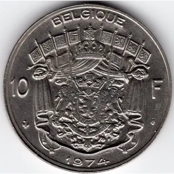 BELGIE. 10 francs 1974. BELGIQUE.