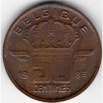 BELGIE. 50 centimes 1983. BELGIQUE.