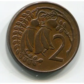 NOVÝ ZÉLAND. 2 cents 1971. KM-32