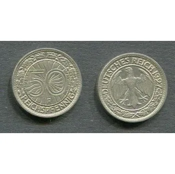 NĚMECKO. 50 Pfennig 1927/F. KM-49