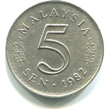 MALAISIE. 5 sen 1982.