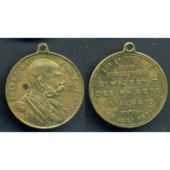 ÚSTÍ nad Labem / Aussig. Vzpomínka na návštěvu Františka Josefa I. dne 17. 6.1901.