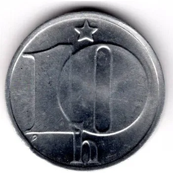 ČESKOSLOVENSKO. 10 haléřů 1977.