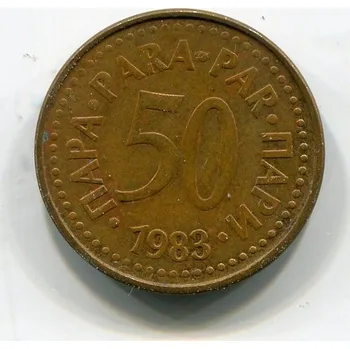 JUGOSLÁVIE. 50 para 1983.