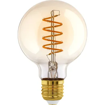 Žárovka LM-E27-LED G95 8W jantarová 2700K EGLO 110369