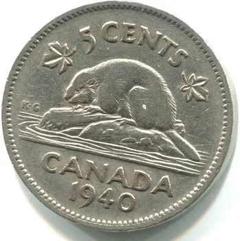 KANADA. 5 cents 1940.