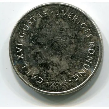 ŠVÉDSKO. 1 krona 2005.
