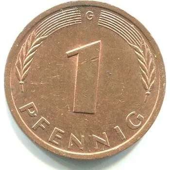NĚMECKO. 1 Pfennig 1979/G