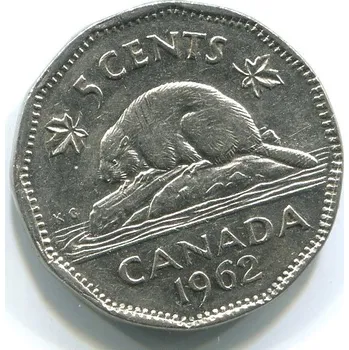 KANADA. 5 cents 1962.