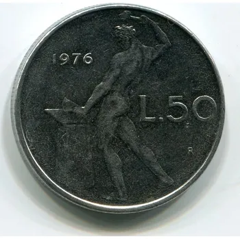 ITÁLIE. 50 lire 1976.