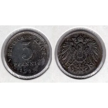 Sběratelství NĚMECKO. 5 Pfennig 1919/E.