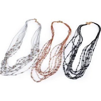 Dámské šaty Náhrdelník na svatbu , Barva Stříbrná