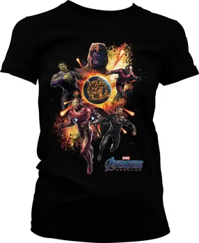 Dámské tričko Dámské tričko Marvel Endgame černé - L / Černá