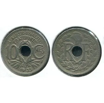 FRANCIE. 10 centimes 1933.