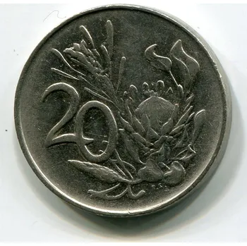 Sběratelství JIHOAFRICKÁ REPUBLIKA. 20 cents 1987.