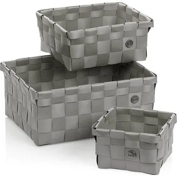 Úložný box KELA Sada košíků Neo PP plast stříbrná šedá 3 ks KL-24473