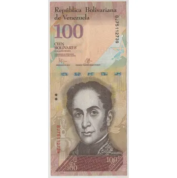 VENEZUELA. 100 bolivares 2015. Série BJ.