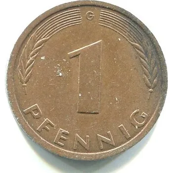 NĚMECKO. 1 Pfennig 1988/G