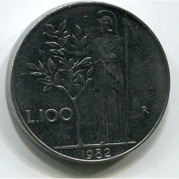 ITÁLIE. 100 lire 1982.