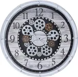 SEGNALE Hodiny nástěnné s otevřeným strojkem bílá KO-KL5000100bila