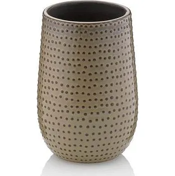 Držák na kartáček KELA Pohár Dots keramika mokka KL-23605